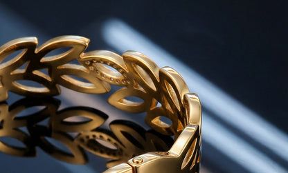 SUPÊR VÃLUE CHOICE HCSEX00014 Gold Leaf Bracelet