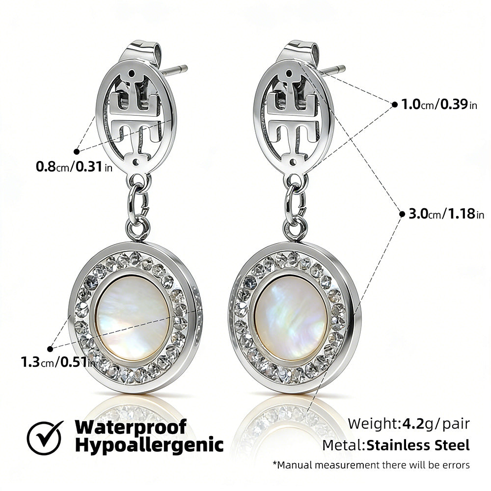 SUPERVALUECHOICE HCSETA00022 Round diamond drop earrings