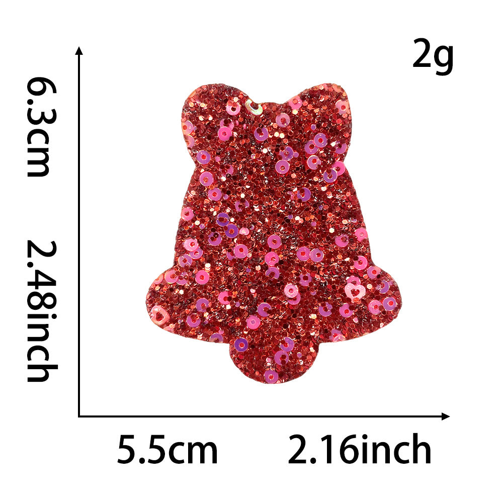 SUPERVALUECHOICE HCSEYC00007 Christmas Sequin Embroidered Fabric Patch