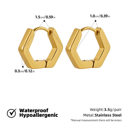 SUPERVALUECHOICE HCSETA00017 Geometric Heart-Shaped Petal Earrings