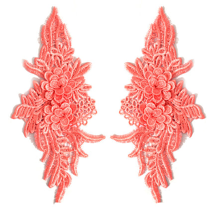 SUPERVALUECHOICE HCSEYB00132 Pair of Floral Embroidery Patches Matching Set
