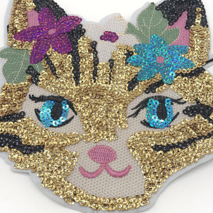 SUPERVALUECHOICE HCSEYC00032 Sequin Embroidered Clothing Patch 7.09''×8.27''