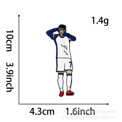 SUPERVALUECHOICE HCSEYB00024 World Cup Soccer Star Series Embroidered Fabric Patches