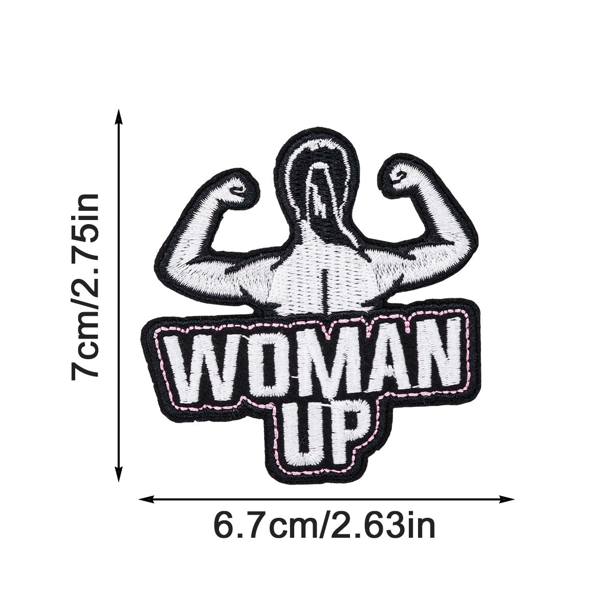 SUPERVALUECHOICE HCSEYSB00107 9Pcs Girl Power Feminist Slogan Embroidered Iron On Patches Clothing DIY Decor Appliques