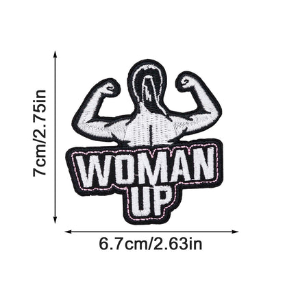 SUPERVALUECHOICE HCSEYSB00107 9Pcs Girl Power Feminist Slogan Embroidered Iron On Patches Clothing DIY Decor Appliques