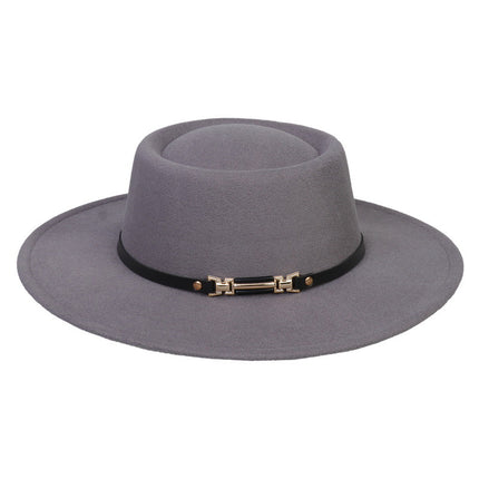 SUPERVALUECHOICE HCSEK00045 Vegan suede Top Fedora Hat Wool Felt Jazz Style Winter Unisex
