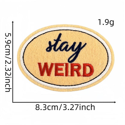 SUPERVALUECHOICE HCSEYB00031 Vintage English Graffiti Embroidered Fabric Patches