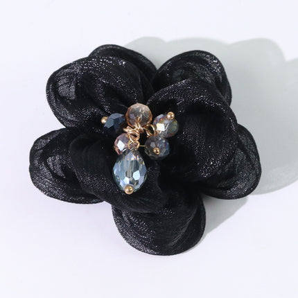 SUPERVALUECHOICE HCSEYD00031 Vintage 3D Pearl Flower Fabric Applique DIY Craft Accessory