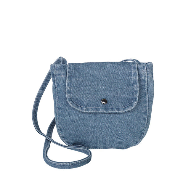 SuperValueChoice HCSEFA00001 DIY Blank Mini Denim Crossbody Bag 6.69''×7.87''×1.57''