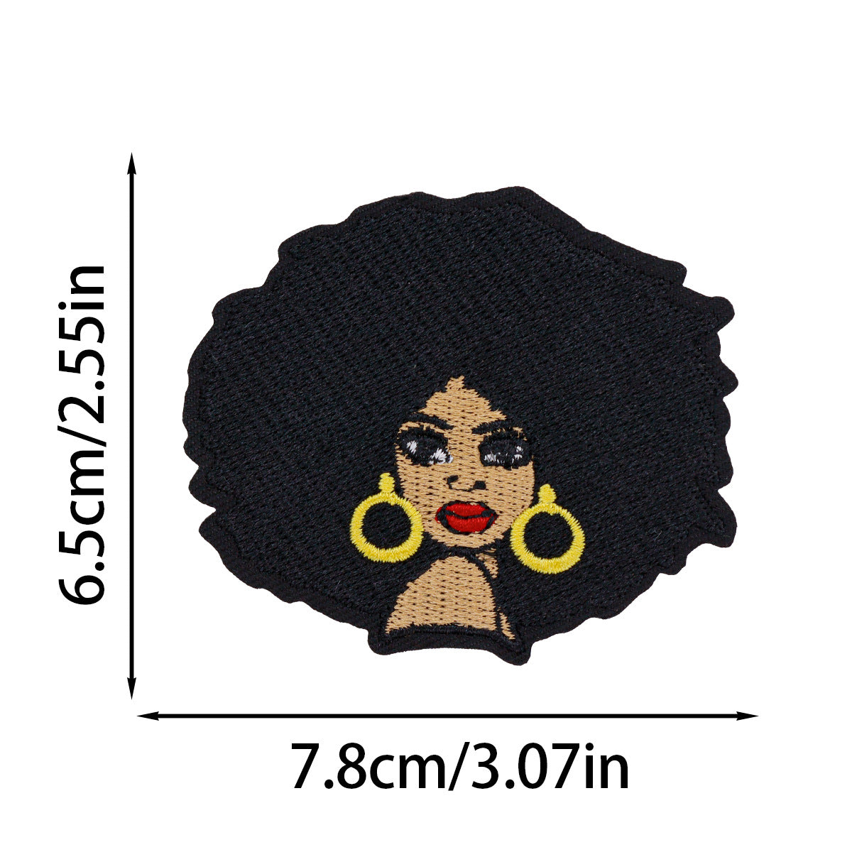 SUPERVALUECHOICE HCSEYSB00104 17Pcs Black Girl Empowerment Embroidered Iron On Patches Afro Theme Clothing DIY Appliques