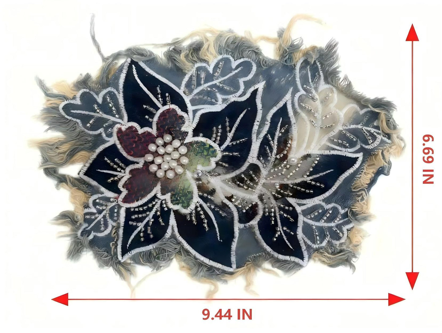 SUPERVALUECHOICE HCSEYE00008 Denim embroidery clothing fabric patches