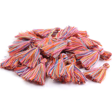SUPERVALUECHOICE HCSEYE00014 Mini Cotton Tassel Charms, 1.18 Inch Handmade Tassels for DIY Jewelry Making