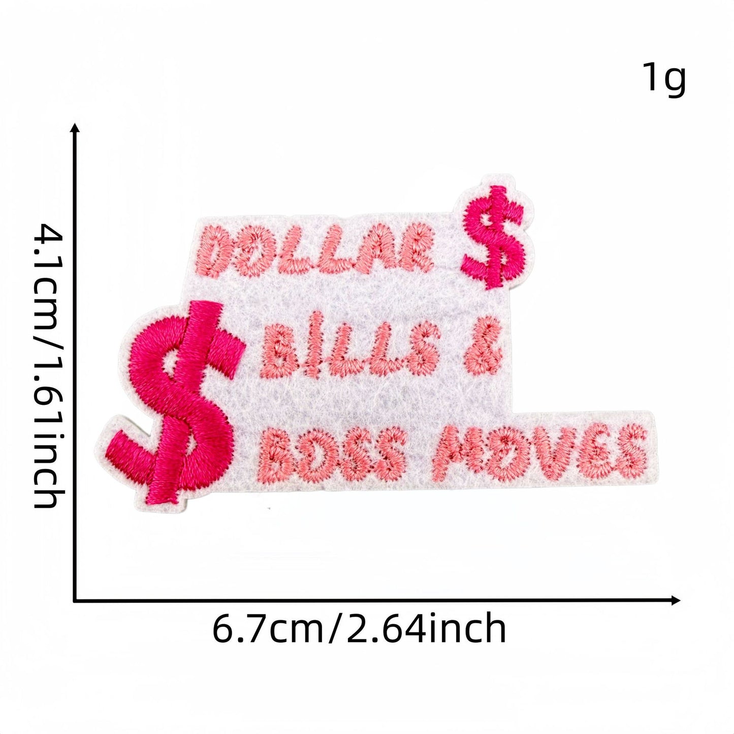 SUPERVALUECHOICE HCSEYSB000014 20Pcs Money Themed Embroidered Iron On Patches Hip Hop Apparel DIY Decor Appliques