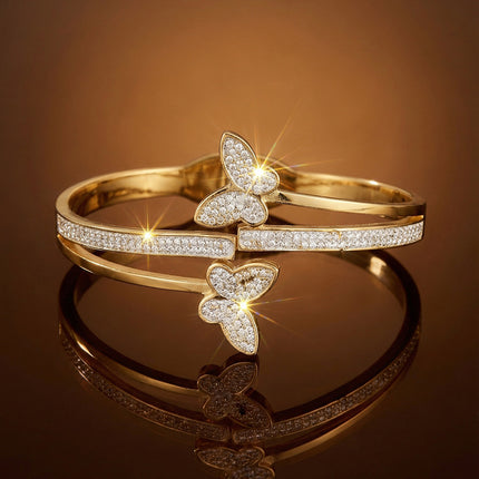 SUPÊR VÃLUE CHOICE HCSEX00019 Zircon Butterfly Bracelet