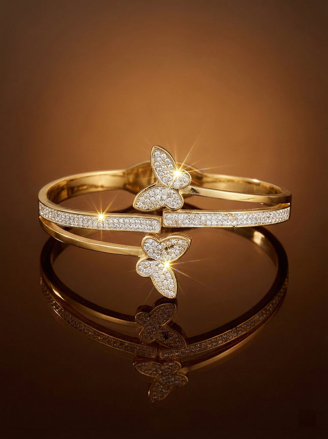 SUPÊR VÃLUE CHOICE HCSEX00019 Zircon Butterfly Bracelet