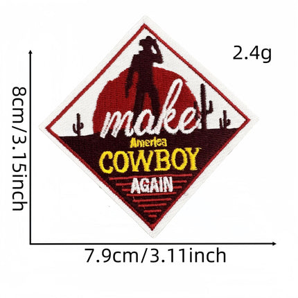 SUPERVALUECHOICE HCSEYB00031 Vintage English Graffiti Embroidered Fabric Patches