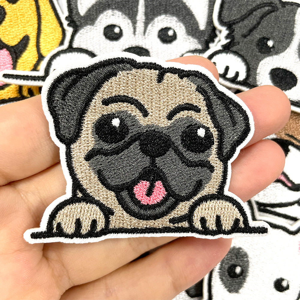 SUPER VALUE CHOICE  HCSEYB00001 Dog-themed embroidered fabric patches