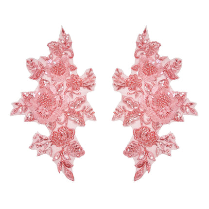 SUPERVALUECHOICE HCSEYC00037 Pair of Floral Embroidery Patches Matching Set