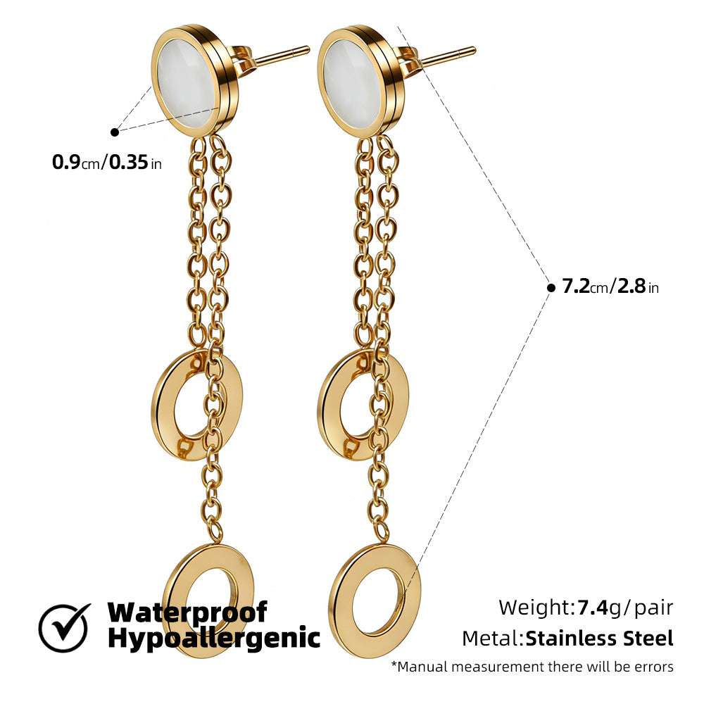 SUPERVALUECHOICE HCSETB00002 Round shell earrings