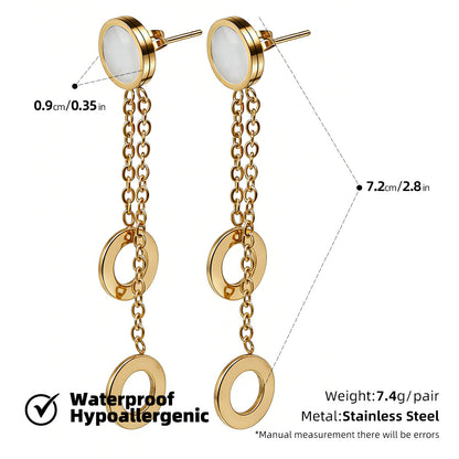 SUPERVALUECHOICE HCSETB00002 Round shell earrings