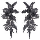 Black / 1 pair (2-piece set)