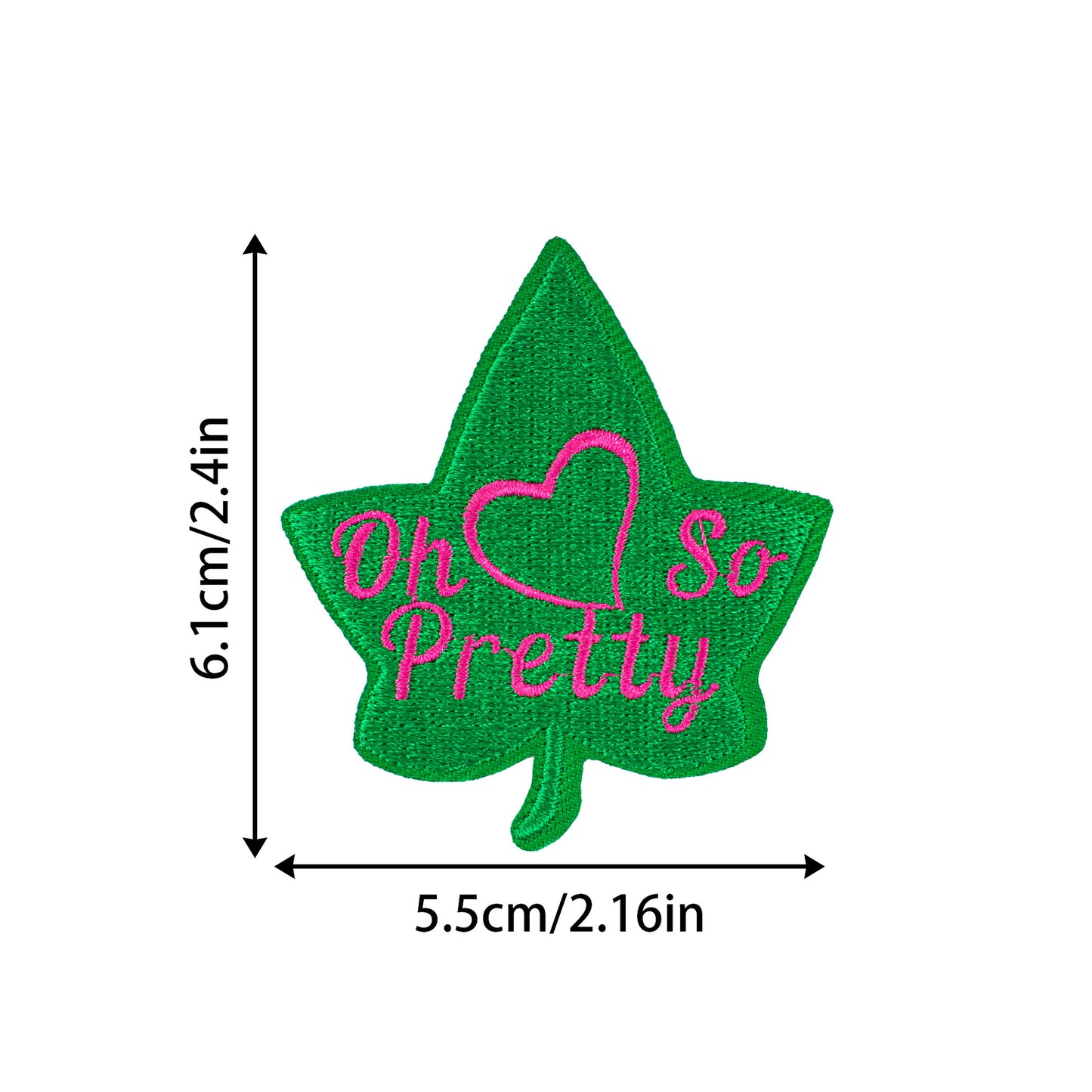 SUPERVALUECHOICE HCSEYSB00110 16Pcs AKA 1908 Themed Green Pink Embroidered Iron On Patches Clothing DIY Appliques