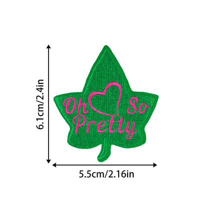 SUPERVALUECHOICE HCSEYSB00110 16Pcs AKA 1908 Themed Green Pink Embroidered Iron On Patches Clothing DIY Appliques
