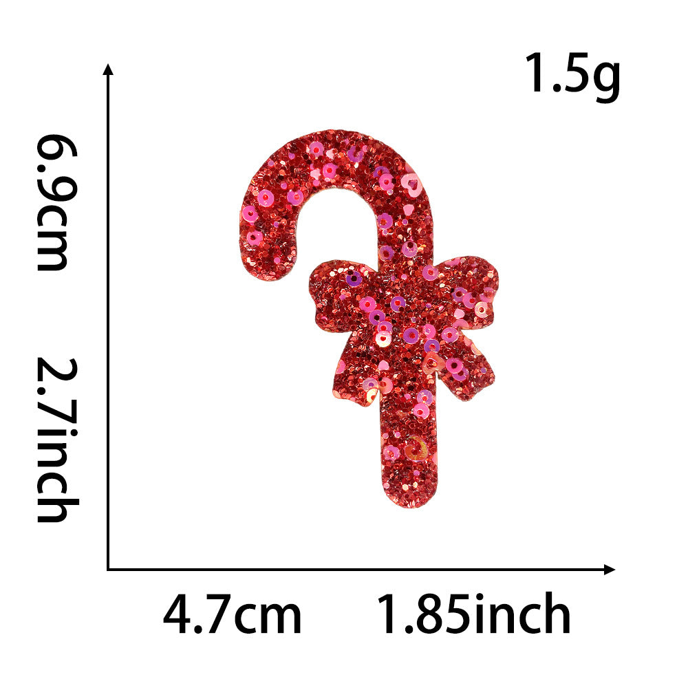 SUPERVALUECHOICE HCSEYC00007 Christmas Sequin Embroidered Fabric Patch