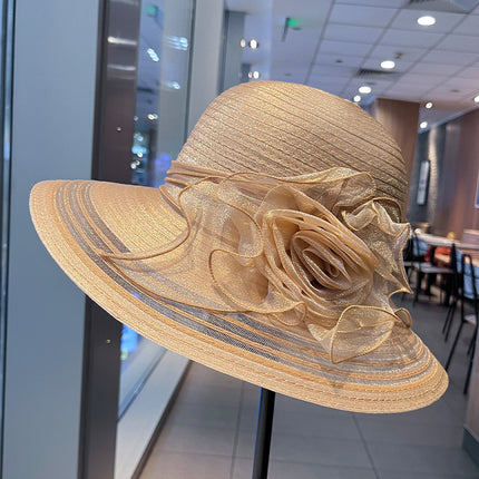 SUPERVALUECHOICE HCSEK00059 Women's Summer Lace Bucket Hat | Breathable Mesh Floral Sun Hat with Wide Brim UV Protection
