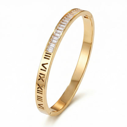 SUPÊR VÃLUE CHOICE HCSEX00049 Square-Cut Roman Numeral Bracelet