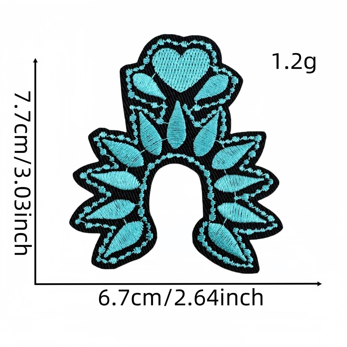 SUPERVALUECHOICE HCSEYB00030 Vintage English Graffiti Embroidered Fabric Patches
