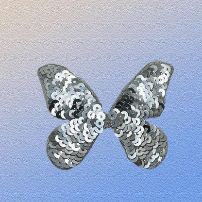 SUPERVALUECHOICE HCSEYC00016 Denim Shiny sequin Butterfly embroidery clothing fabric patches