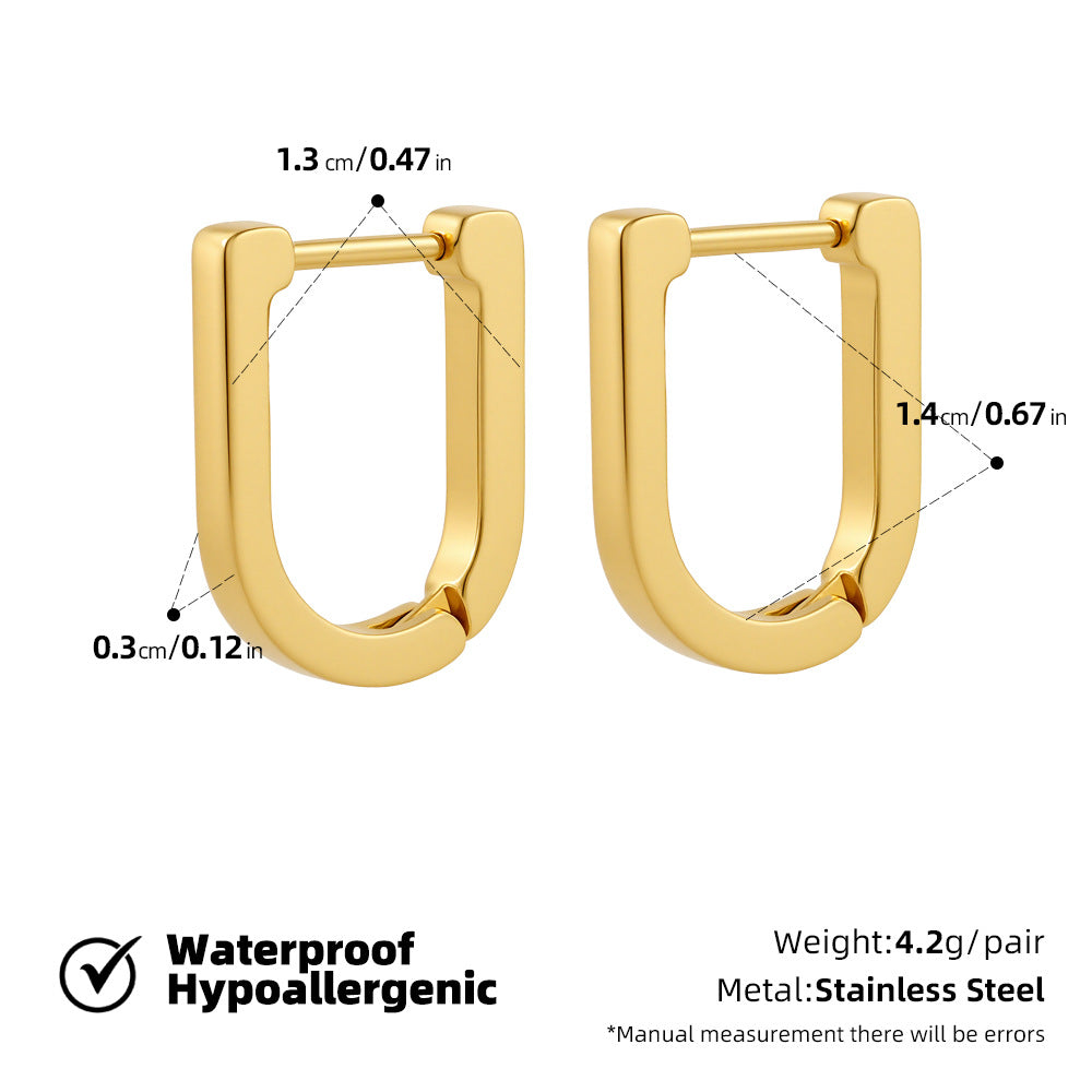 SUPERVALUECHOICE HCSETA00027 Diamond-studded triangle earrings