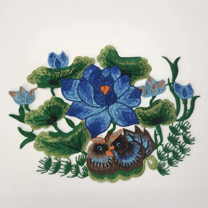 SUPERVALUECHOICE HCSEYB00048 Floral Embroidered Fabric Patches 6.29'' X 9.05''