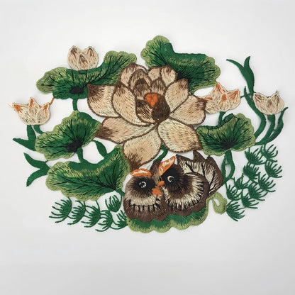 SUPERVALUECHOICE HCSEYB00048 Floral Embroidered Fabric Patches 6.29'' X 9.05''