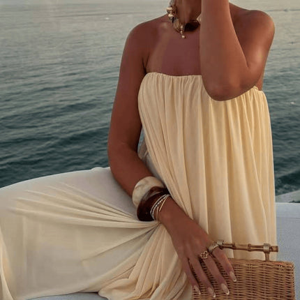 SUPERVALUECHOICE HCSEAA00065 Unique Design Loose Tube Top Maxi Dress