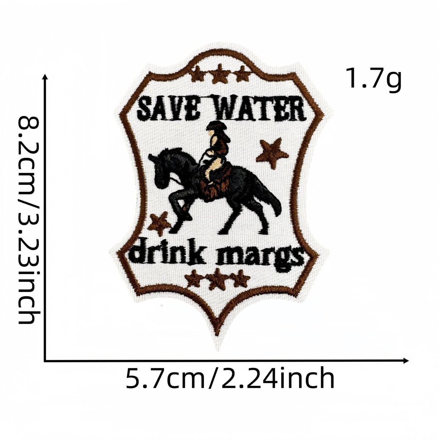 SUPERVALUECHOICE HCSEYB00030 Vintage English Graffiti Embroidered Fabric Patches
