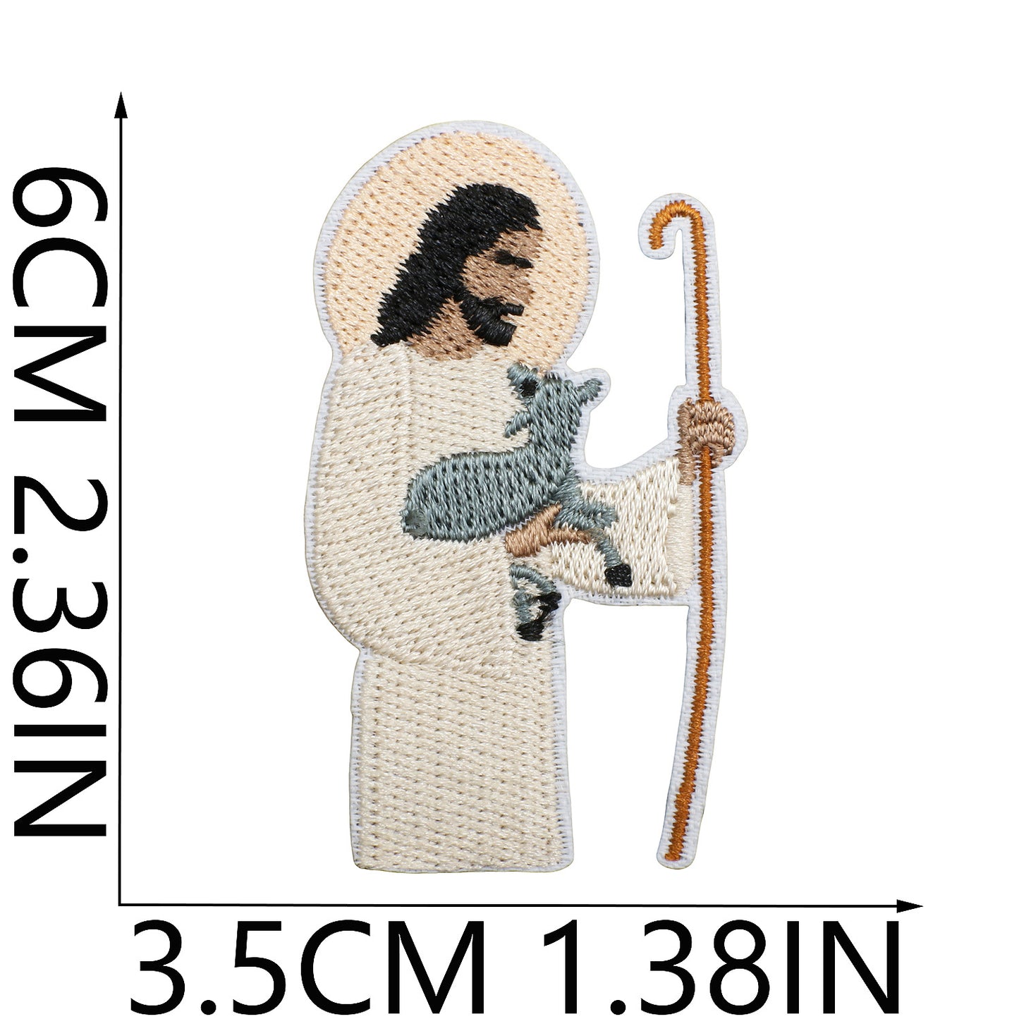 SUPERVALUECHOICE HCSEYB000011 Jesus Embroidered Fabric Patch