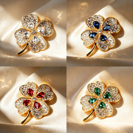 SUPERVALUECHOICE HCSESA00097 Sparkling Rhinestone Lapel Brooches 1.69" × 1.30"
