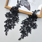 Black / 1 pair (2-piece set)