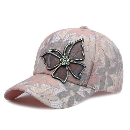 SUPERVALUECHOICE HCSEK00019 Rhinestone Pattern Denim Baseball Cap