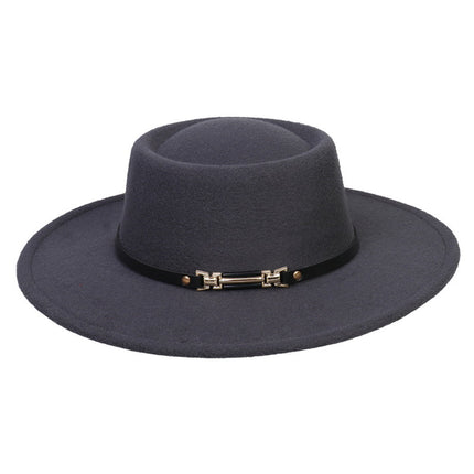 SUPERVALUECHOICE HCSEK00045 Vegan suede Top Fedora Hat Wool Felt Jazz Style Winter Unisex