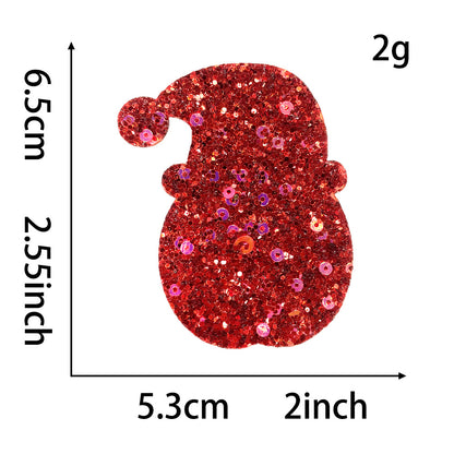 SUPERVALUECHOICE HCSEYC00007 Christmas Sequin Embroidered Fabric Patch