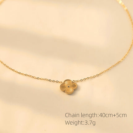 SUPERVALUECHOICE HCSEVA00002 Five-leaf clover necklace
