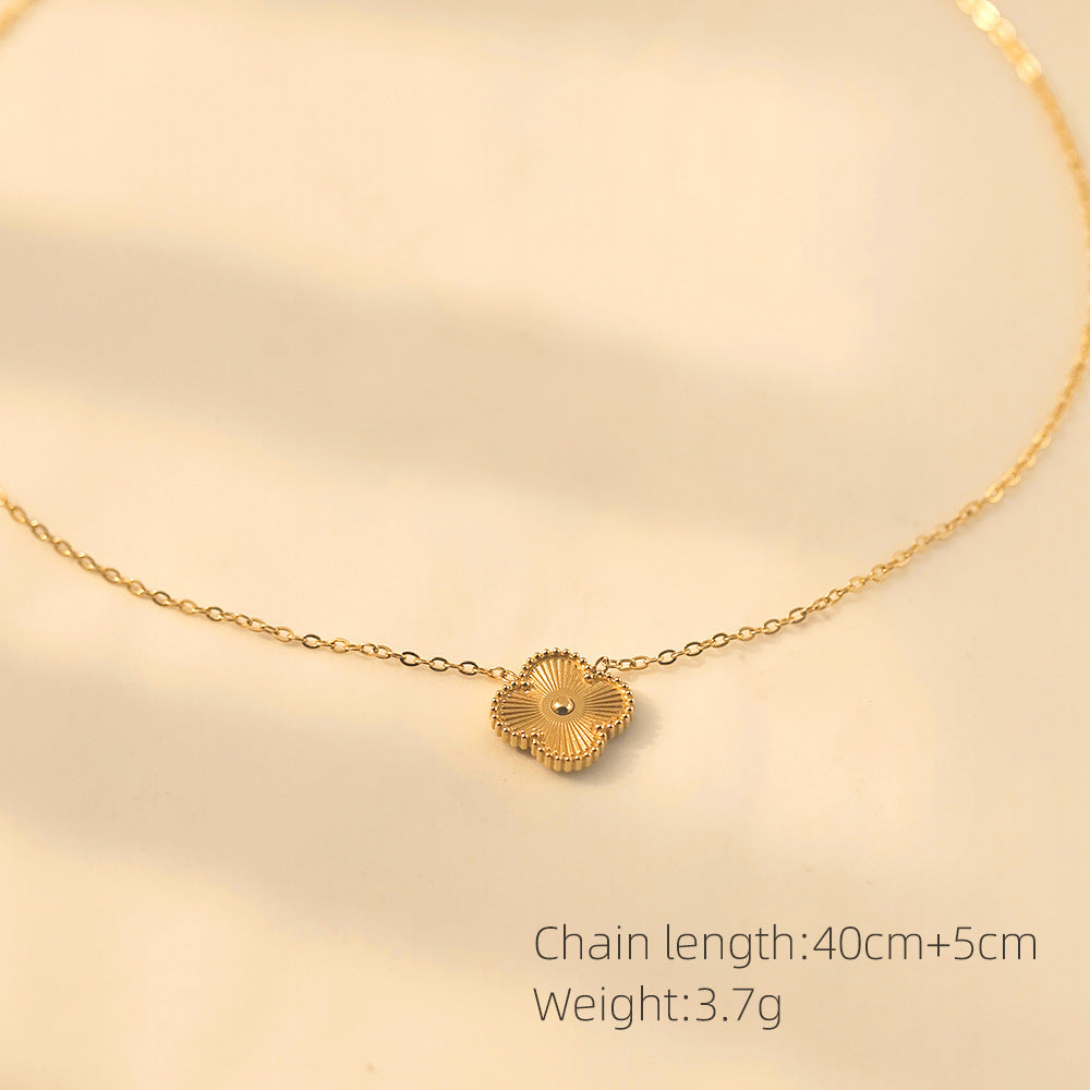 SUPERVALUECHOICE HCSEVA00002 Five-leaf clover necklace