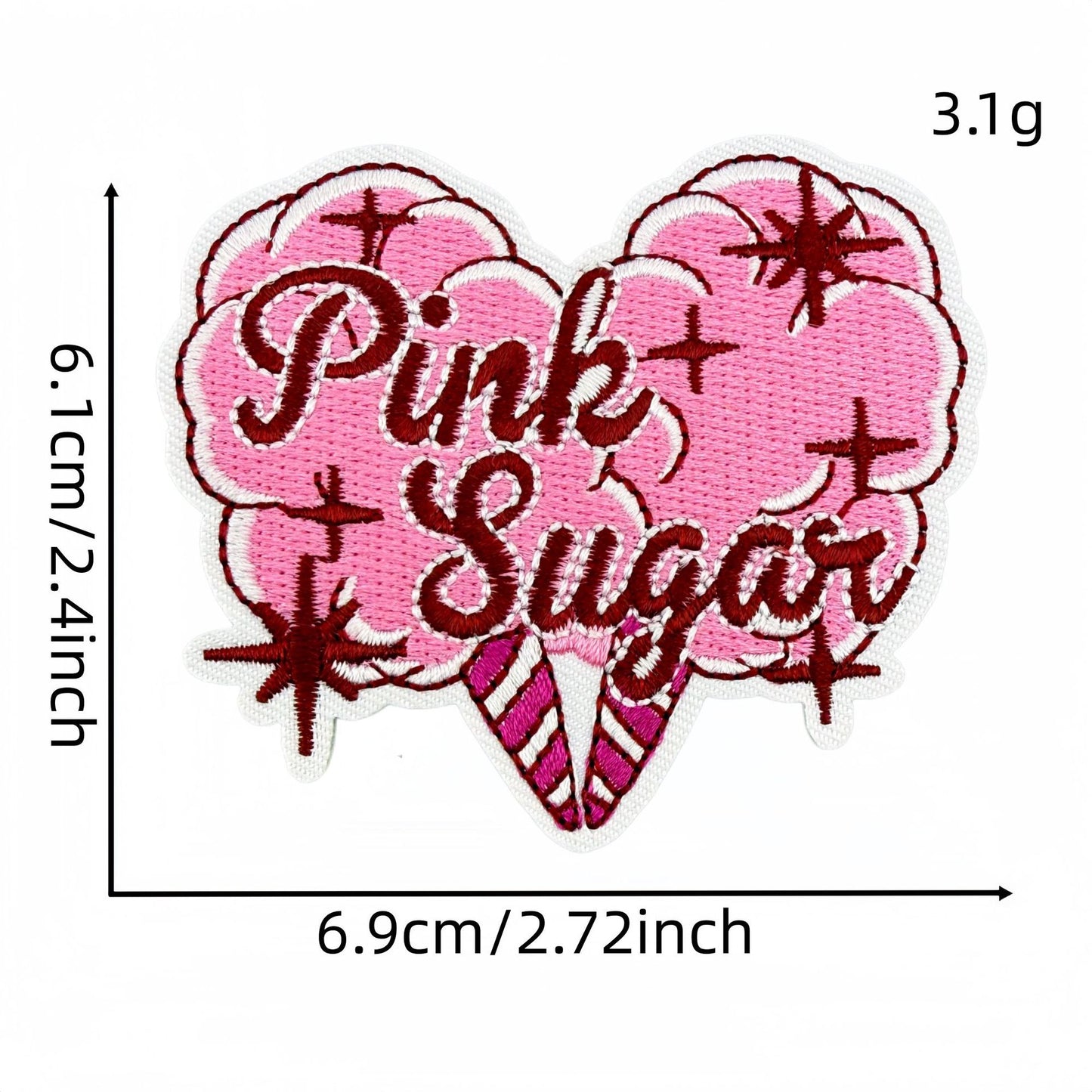 SUPERVALUECHOICE  HCSEYB00006 Y2K Embroidered Fabric Patch