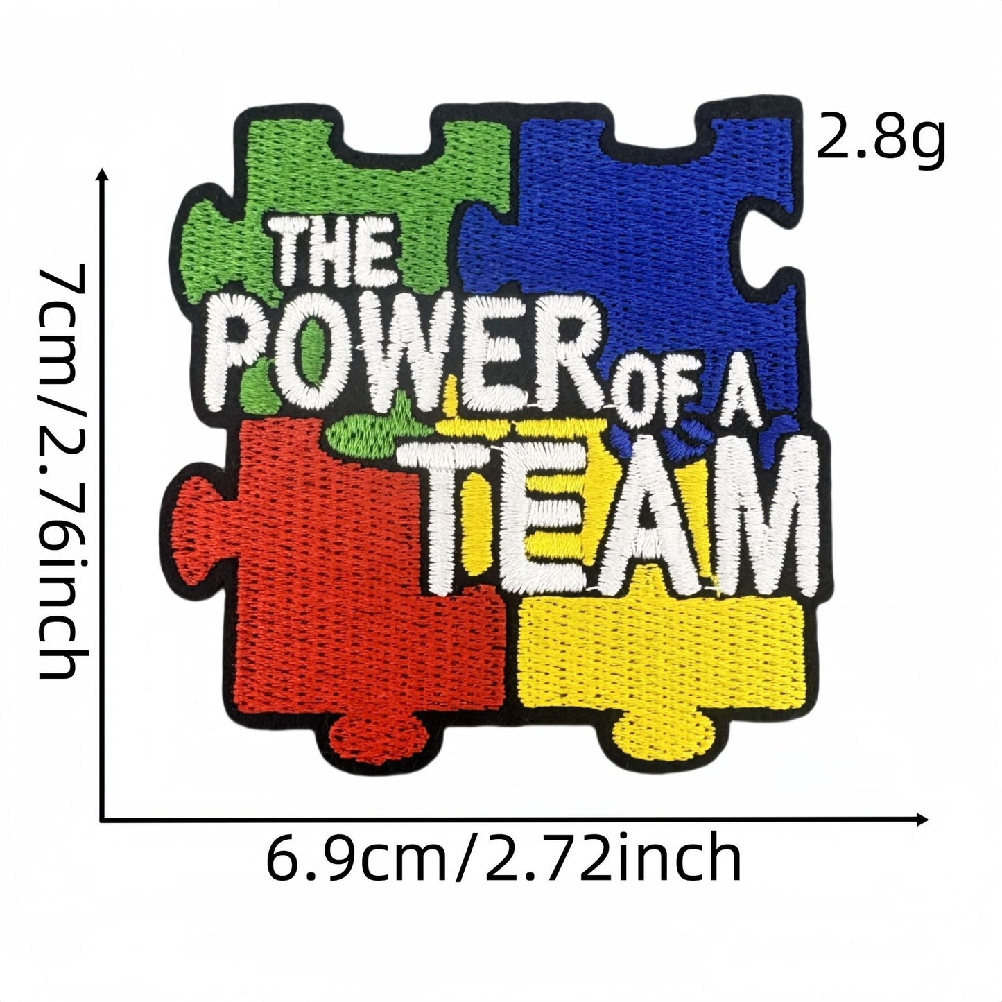 SUPERVALUECHOICE HCSEYSB000015 28Pcs Autism Awareness Puzzle Embroidered Iron On Patches Clothing Decor Appliques