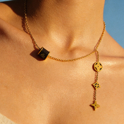 SUPERVALUECHOICE HCSEVA00013 Geometric Four-Leaf Clover Necklace
