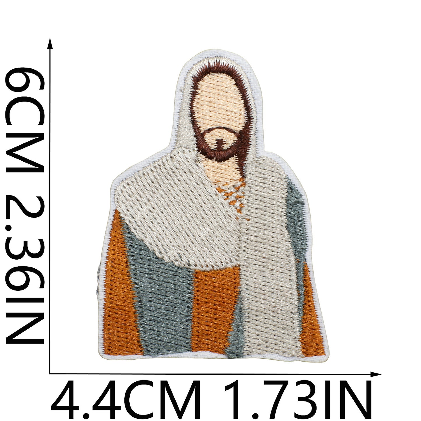 SUPERVALUECHOICE HCSEYB000011 Jesus Embroidered Fabric Patch