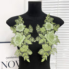 Green / 1 pair (2-piece set)